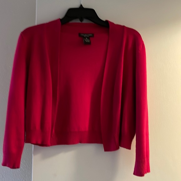 Linda Matthews New York Jackets & Coats Bolero Hot Pink Jacket